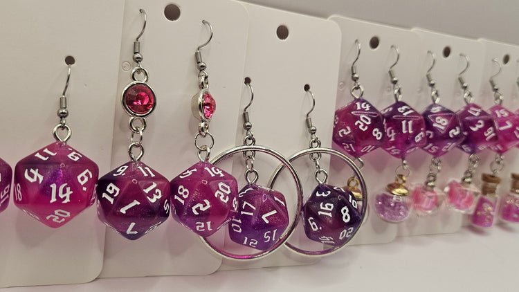 D20 Glitter Pink/Purple