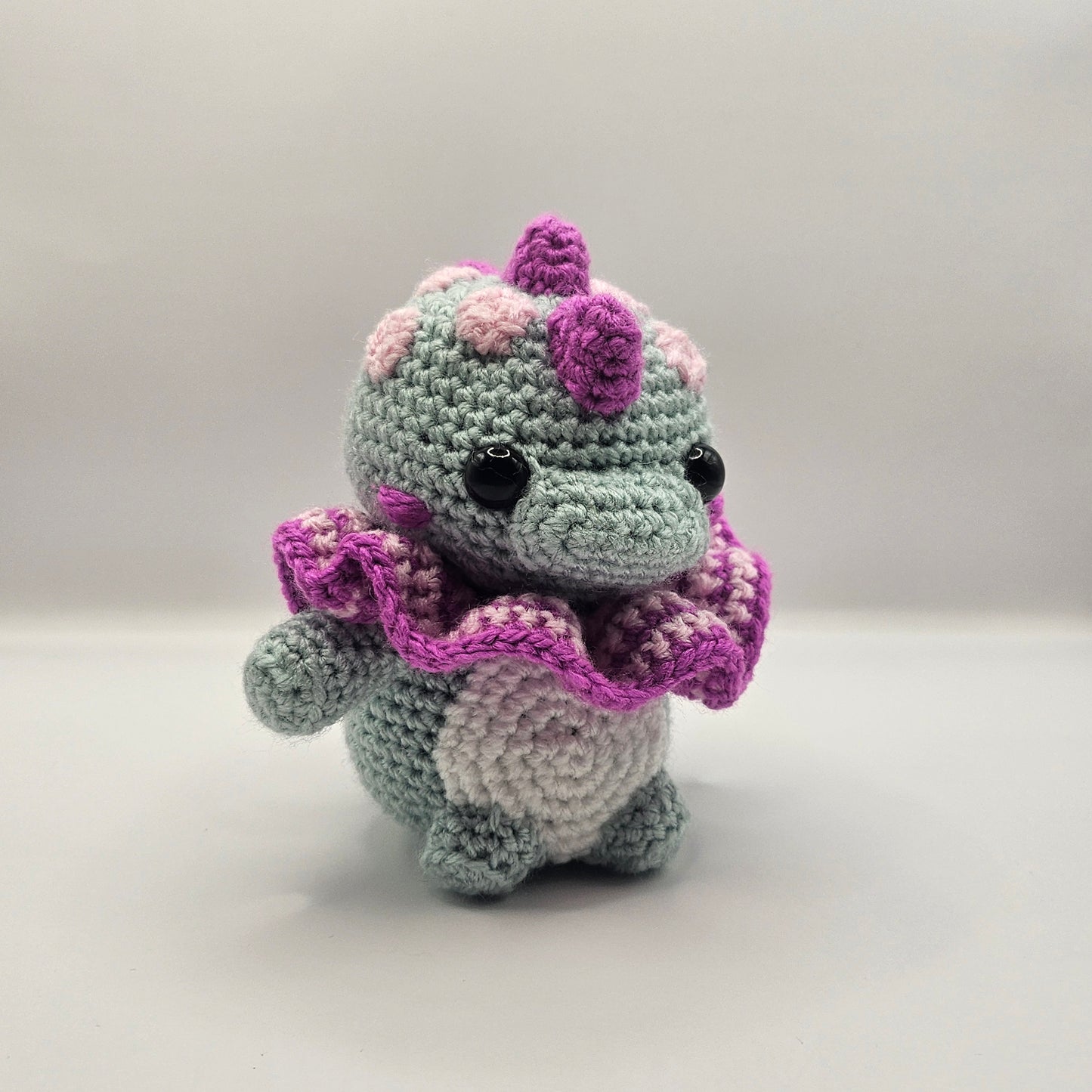 Crochet dino Light green
