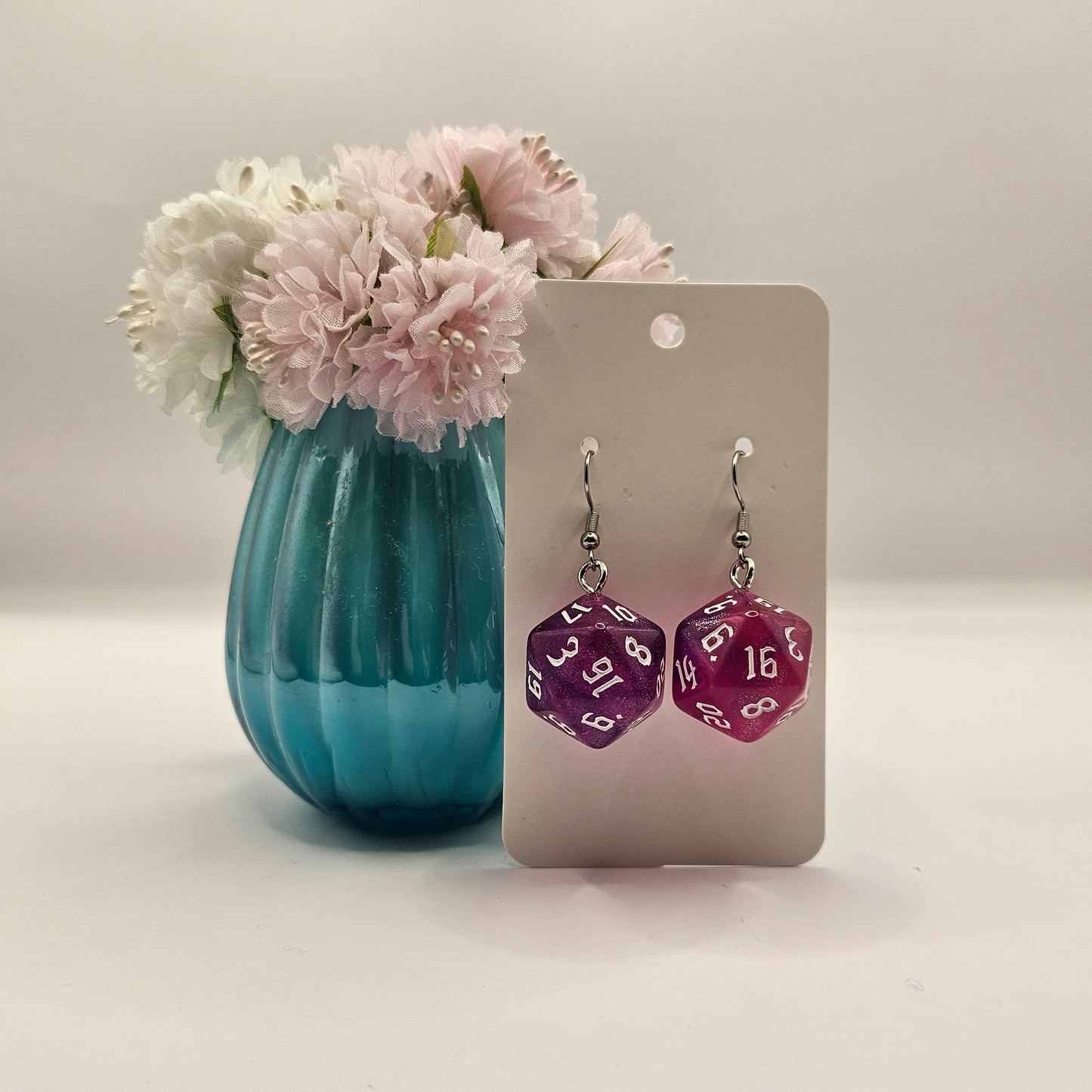 Glitter pink purple single