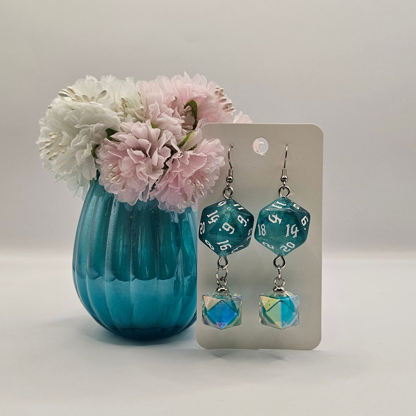 Glitter Turquoise dome
