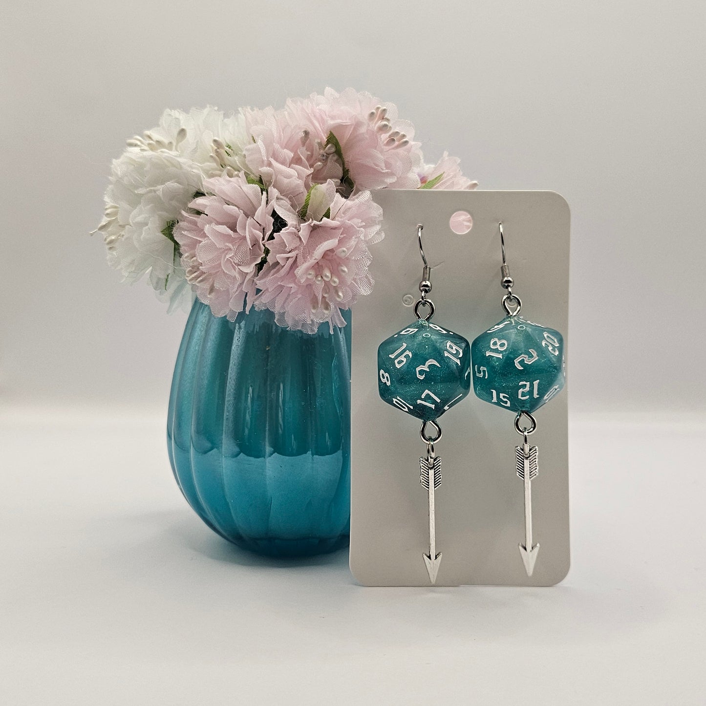 Glitter Turquoise arrow