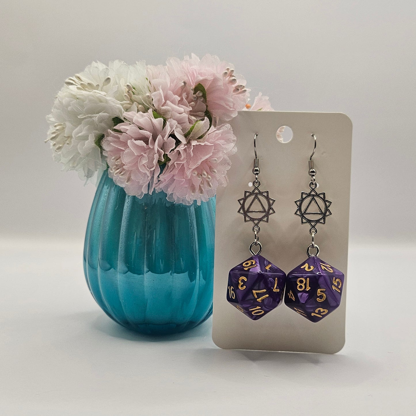 Dark Purple flower triangle