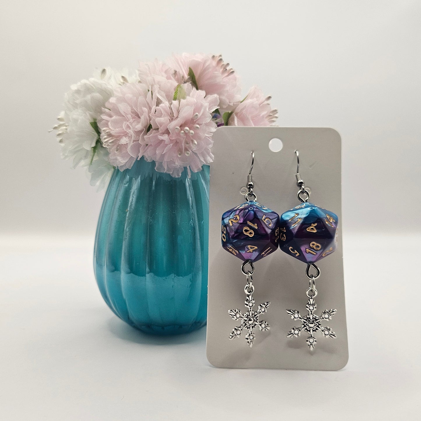 Blue obergine ice crystal