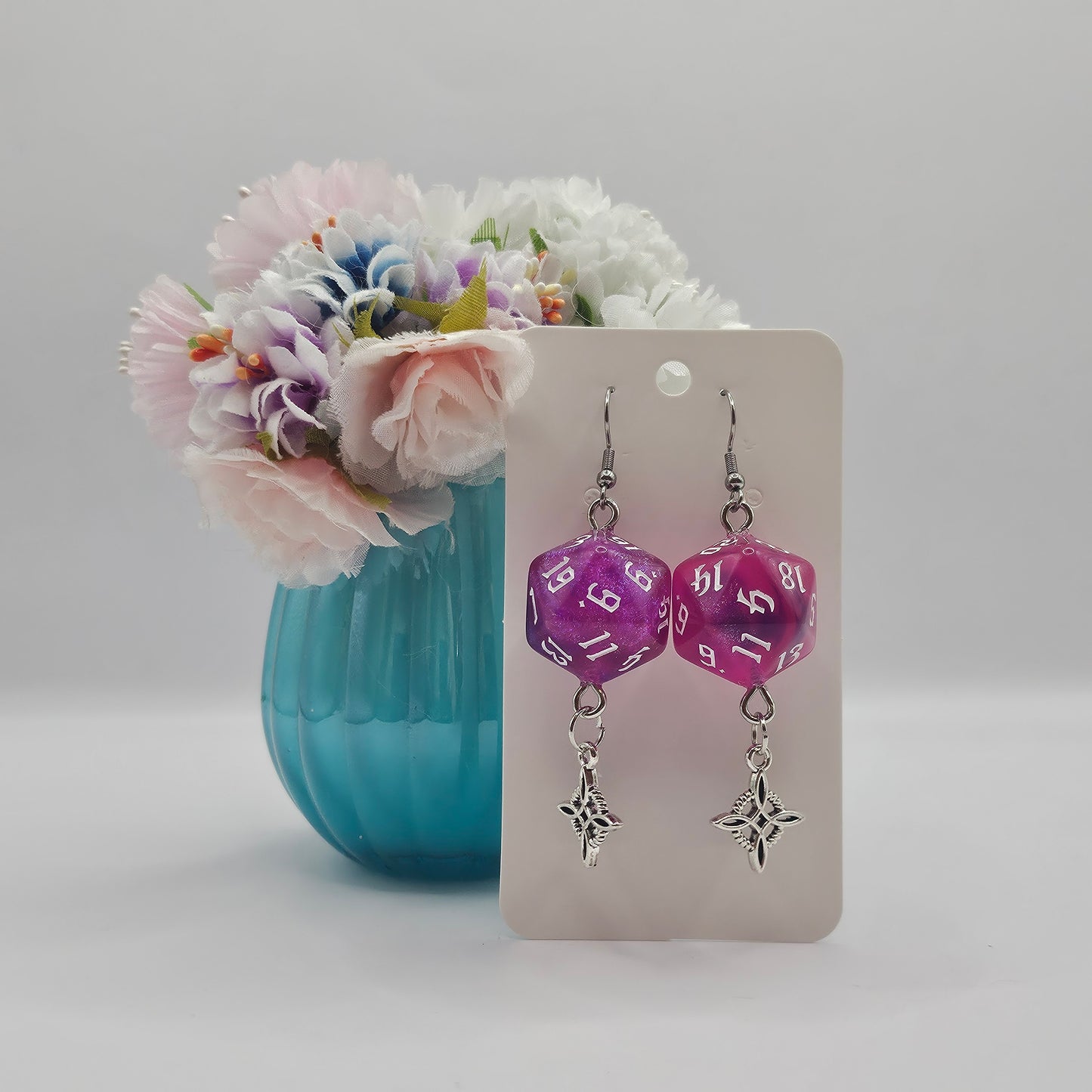 Glitter pink purple witch knot