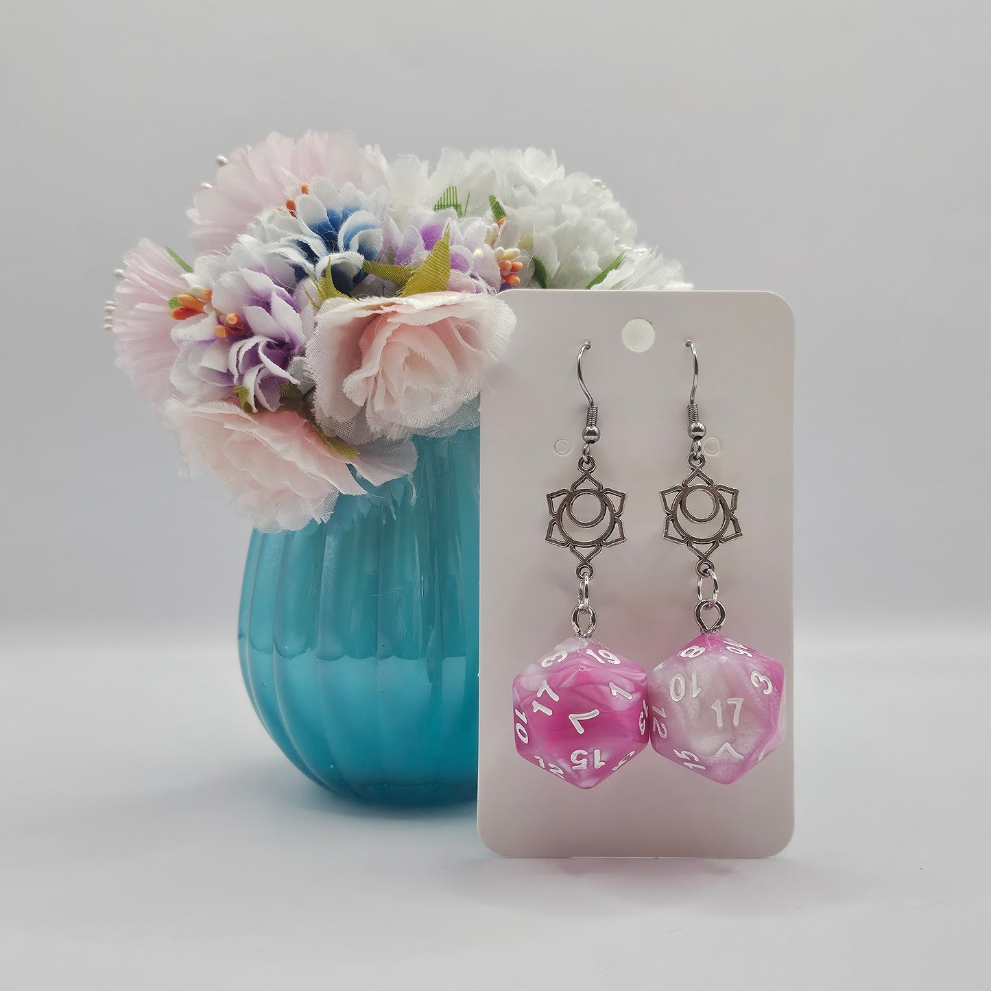 Pink flower triangle