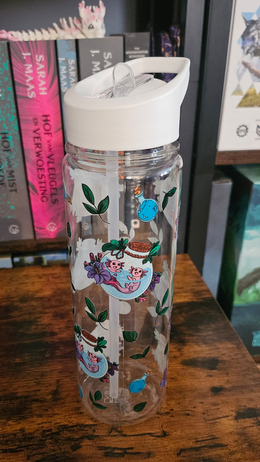 Waterbottle bottle axolotl