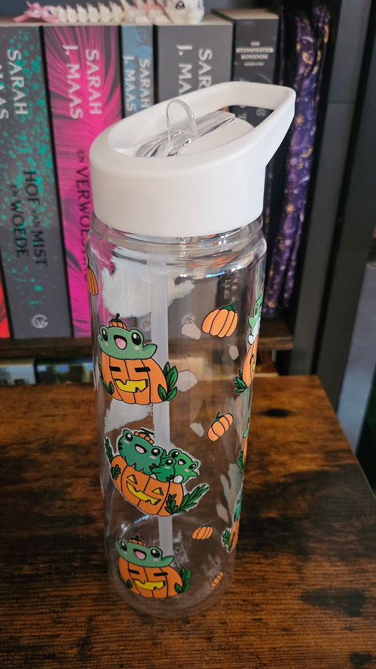 Waterbottle Halloween Frogs