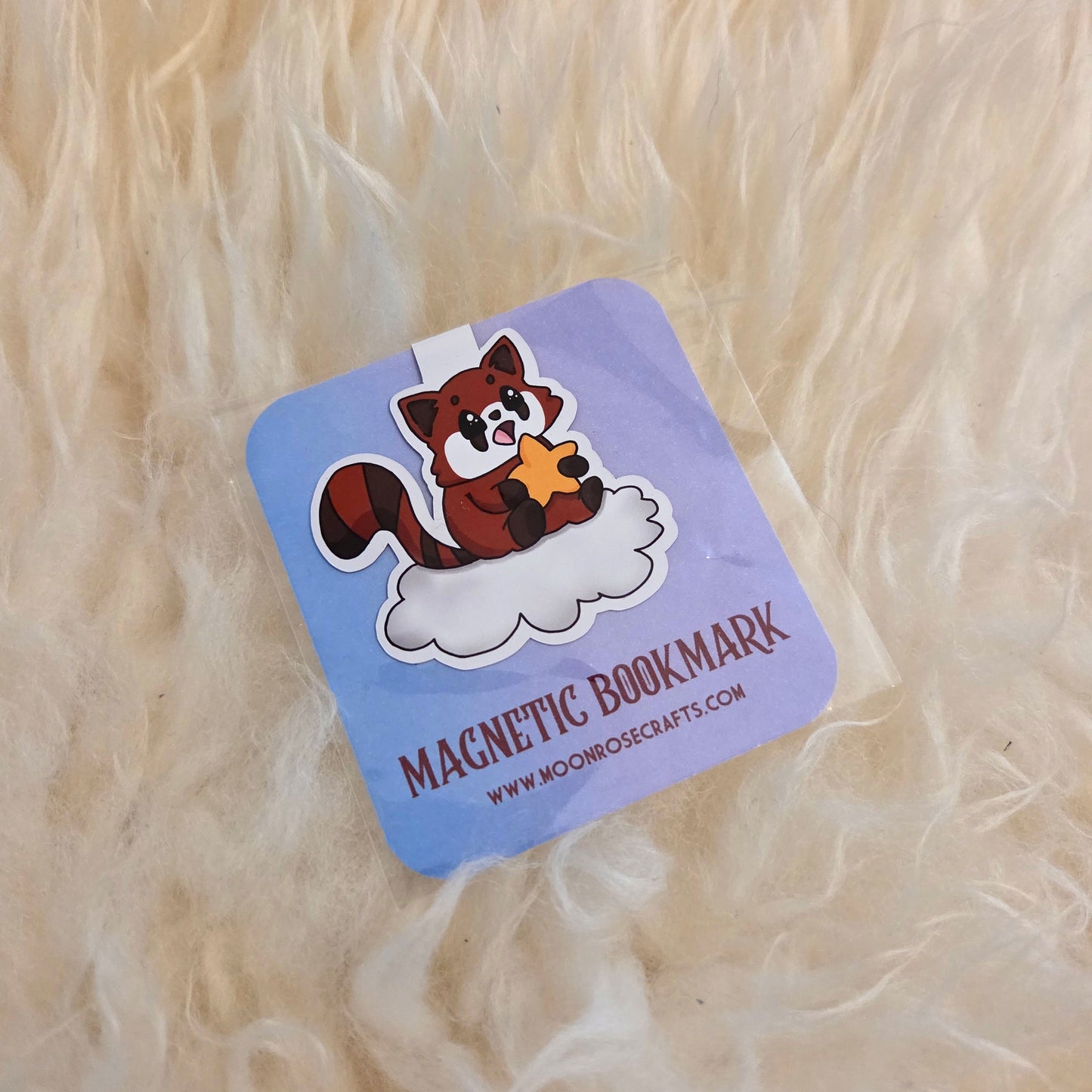 Magnetic Bookmark Red panda star