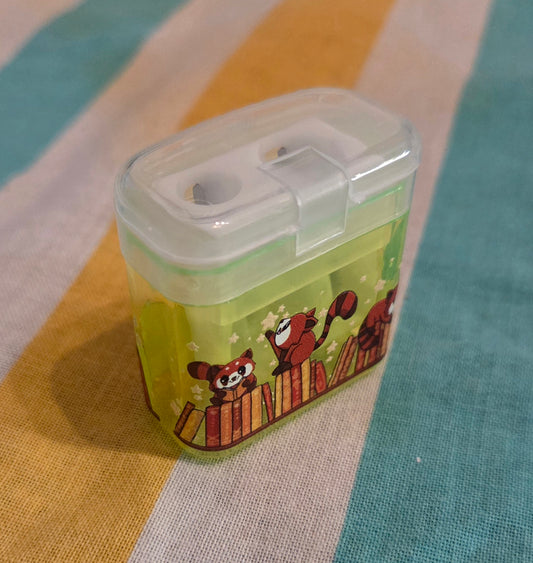 Yellow pencil sharpener