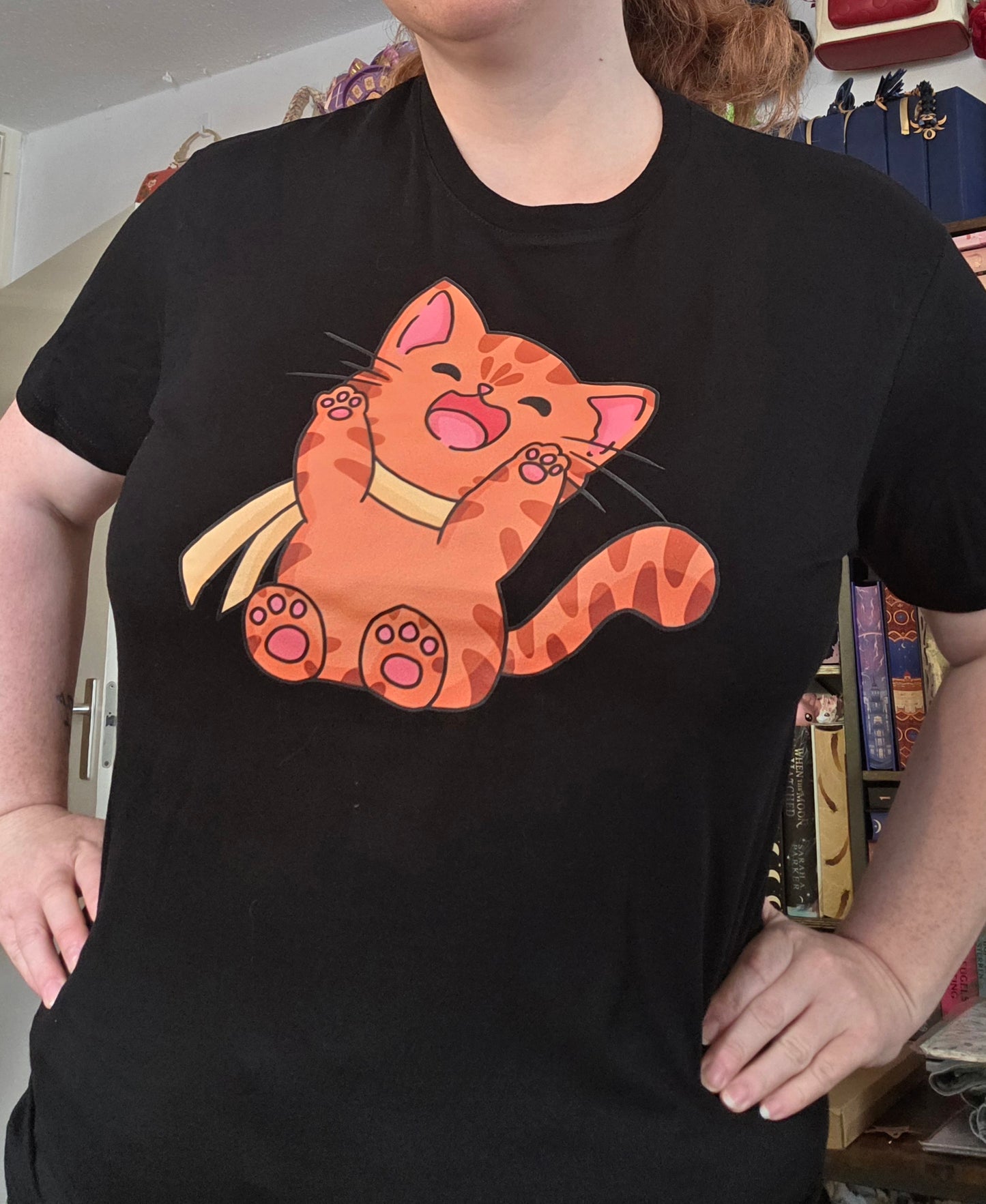T-shirt Red cat