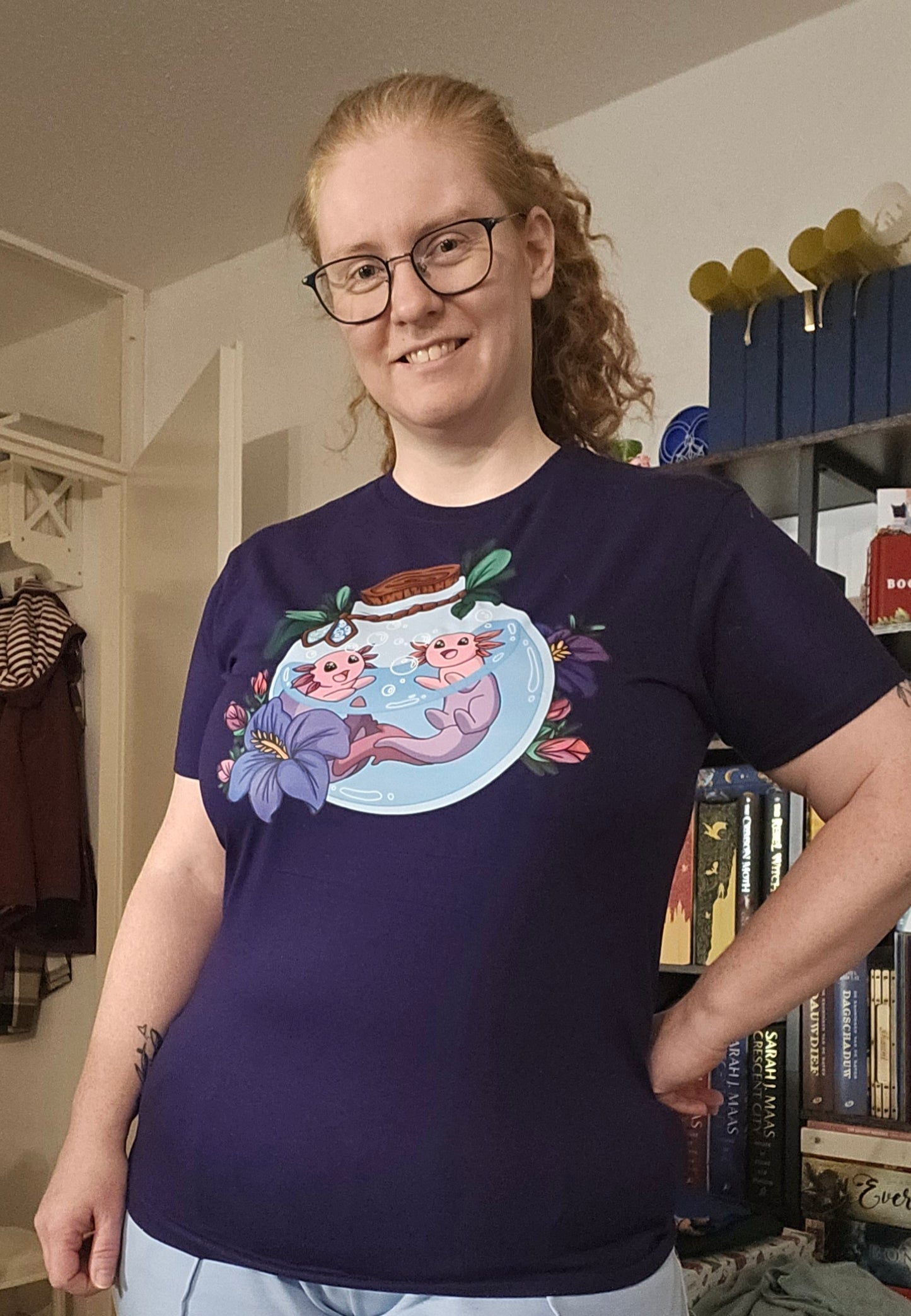 T-shirt Axolotl bottle