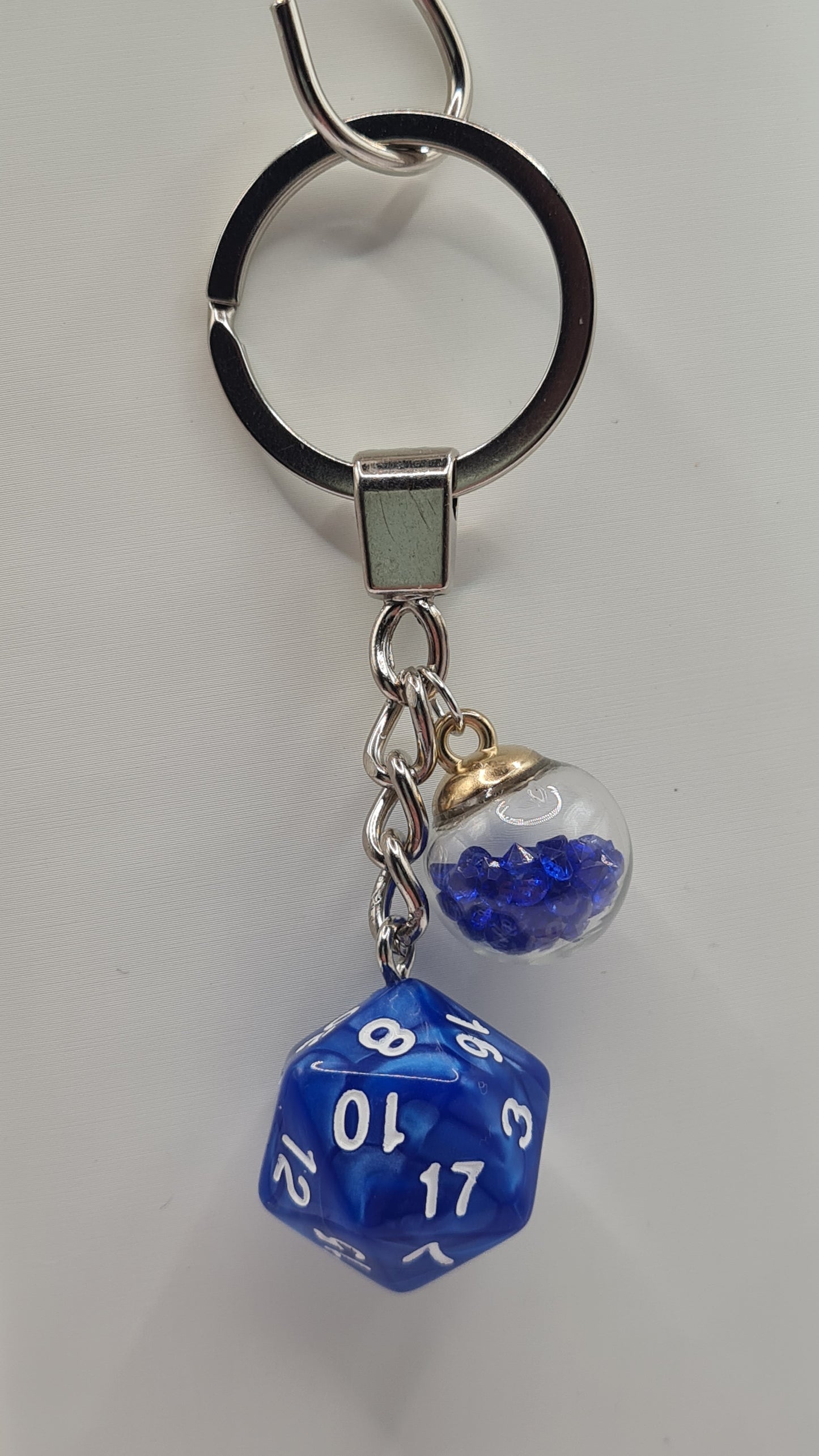 Keychain dark blue sphere