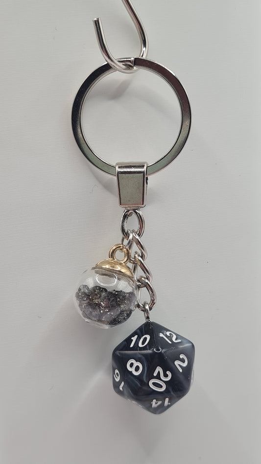 Keychain black sphere