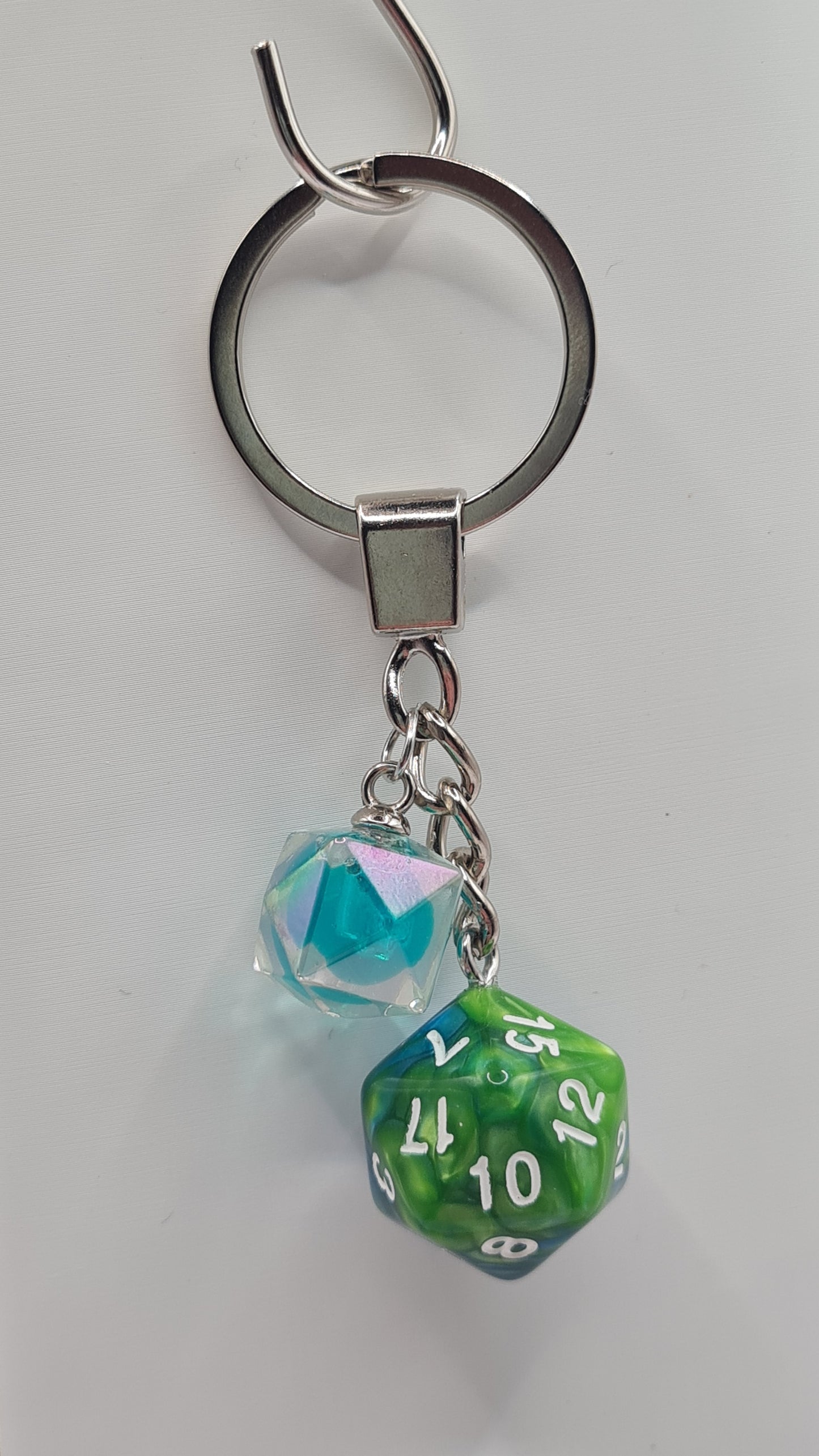 Keychain blue/green dome green