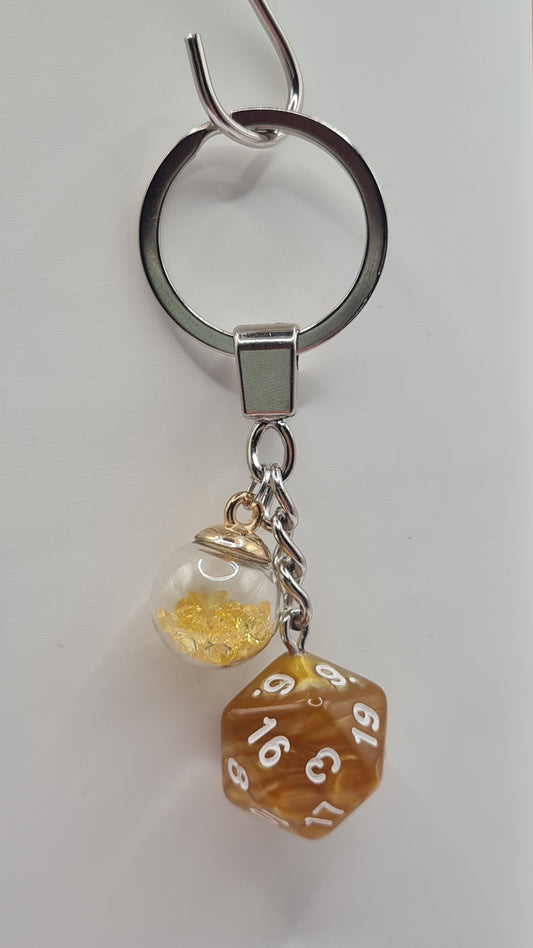 Keychain yellow sphere