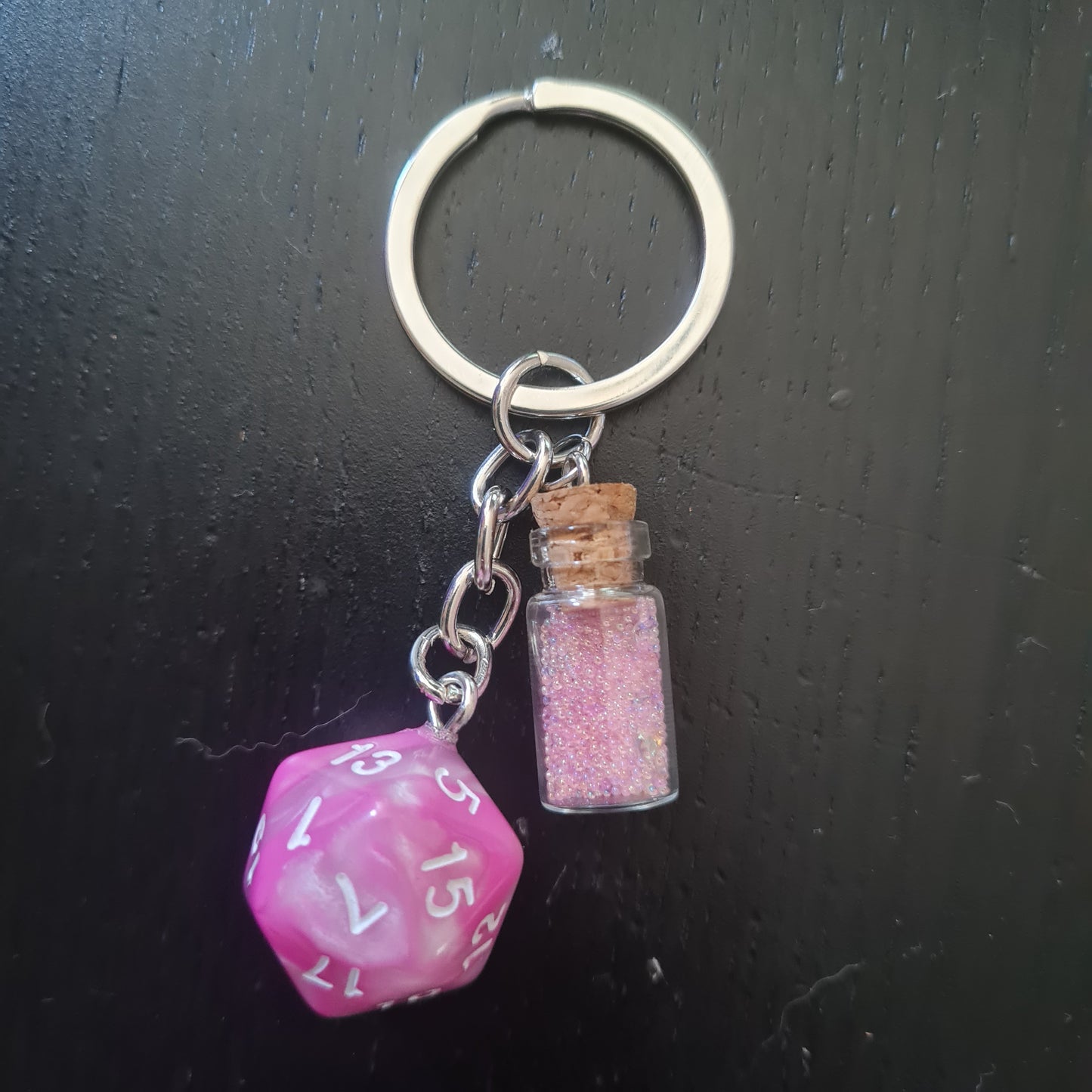 Keychain pink potion