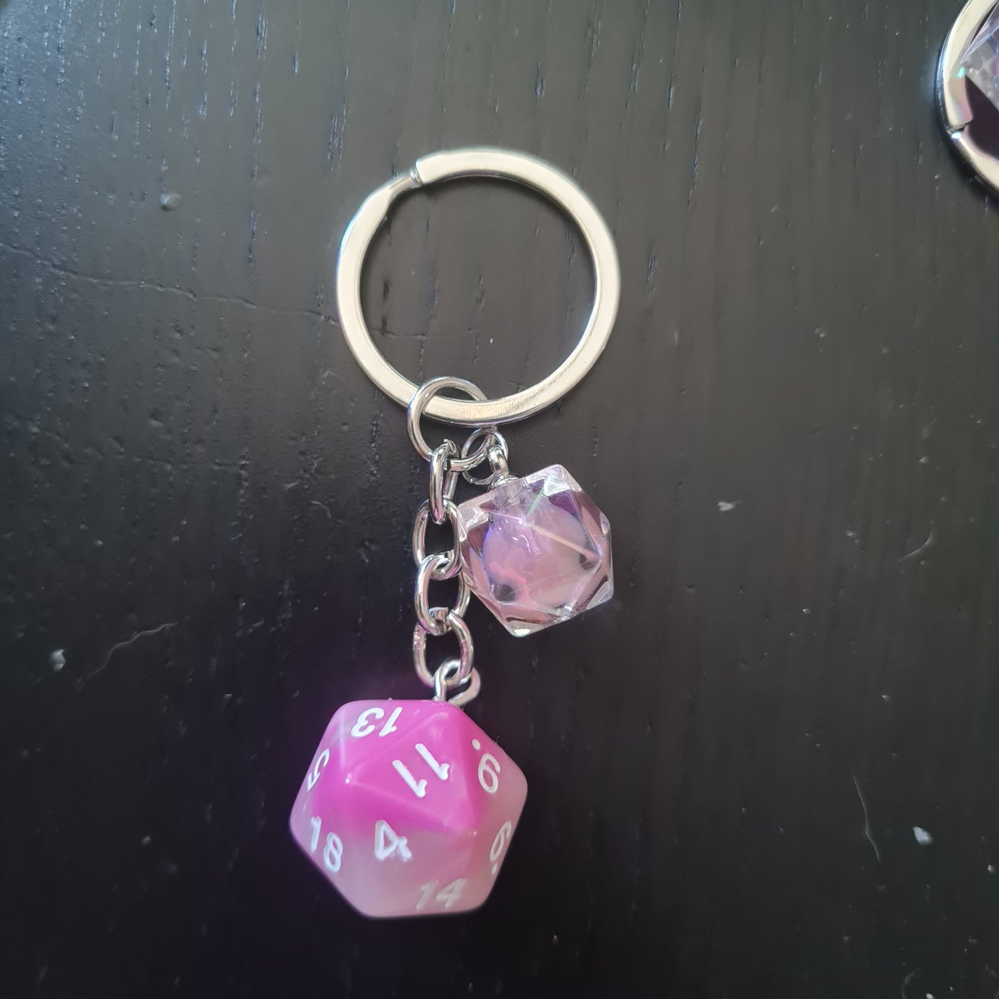 Keychain pink dome