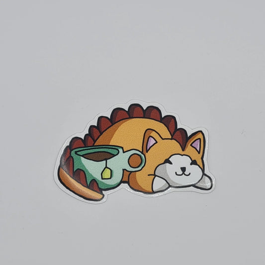 Sticker dragon cat