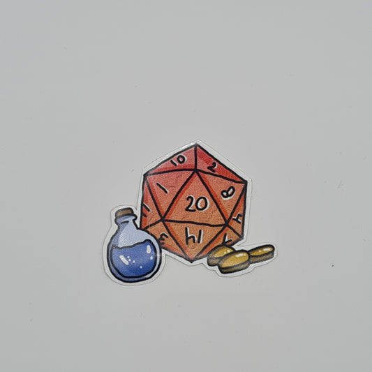 Sticker D20 potion