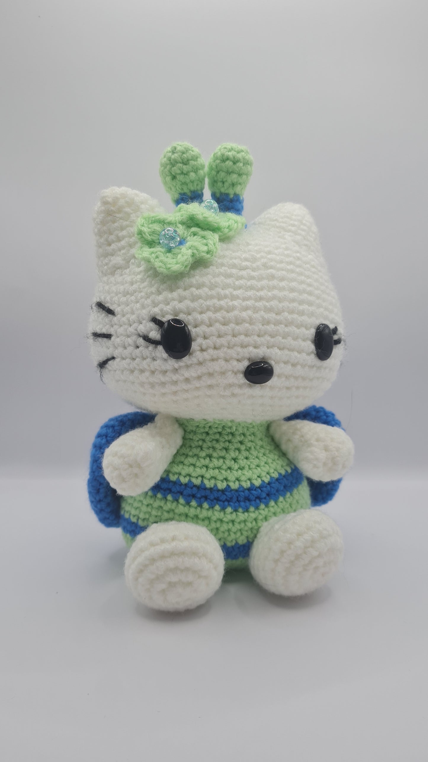 Crochet hello kitty green