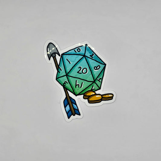 Sticker D20 arrow