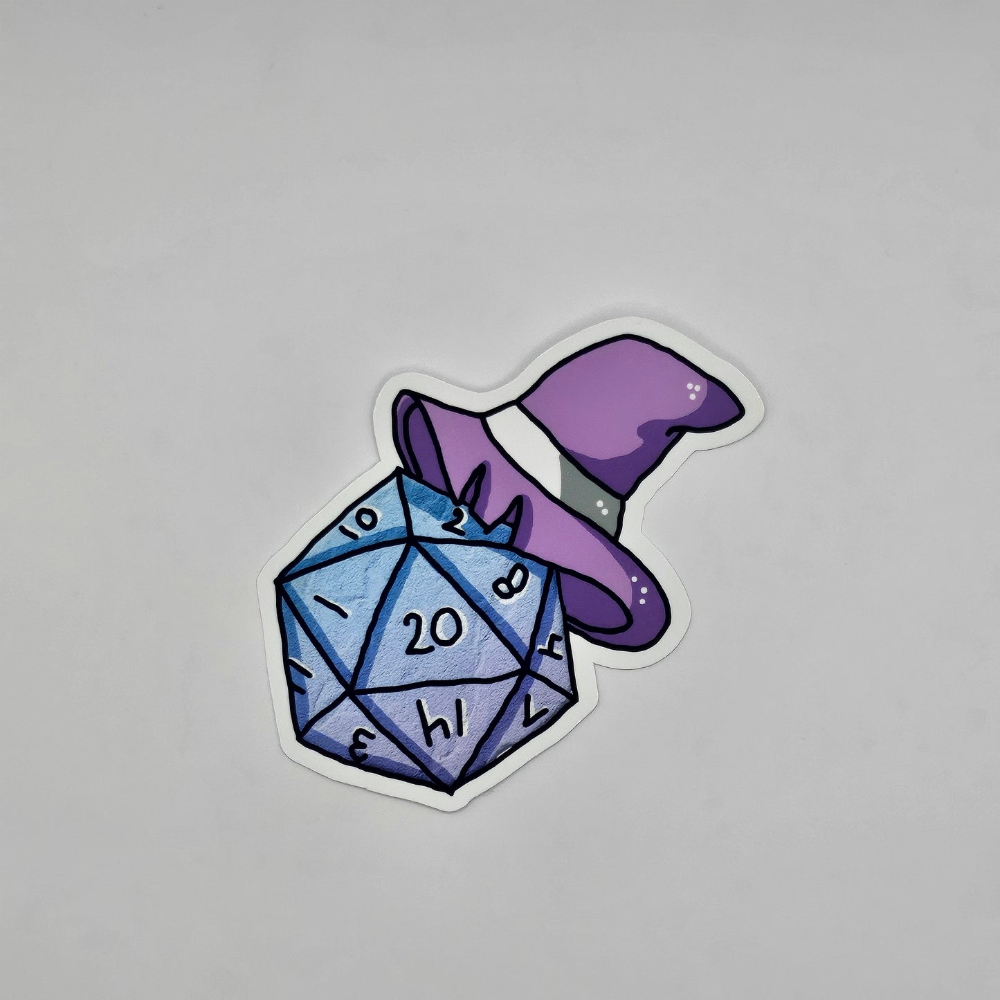 Sticker D20 hat