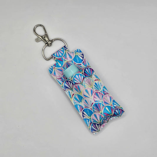 Lipbalm holder blue pattern