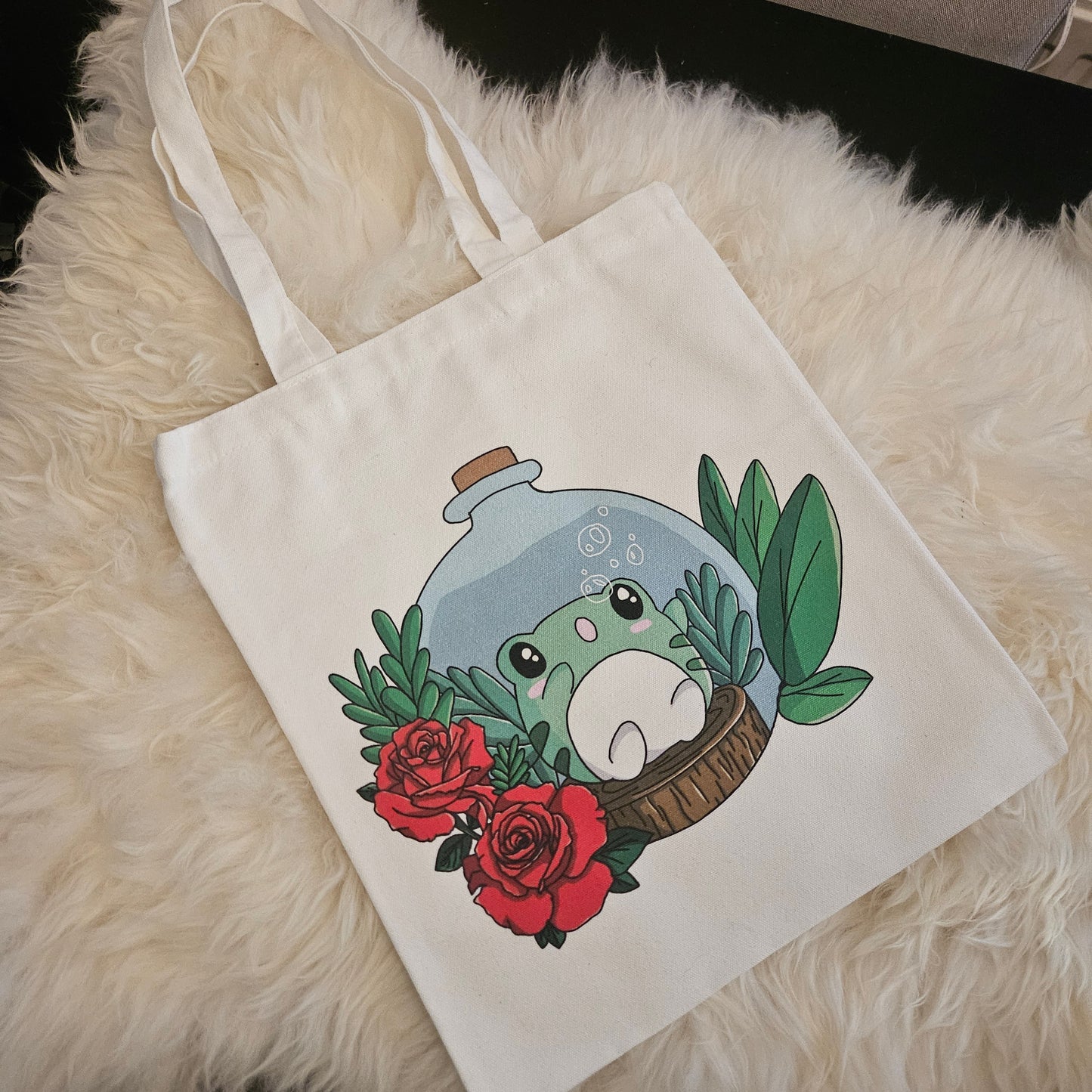 Totebag Bottle frog