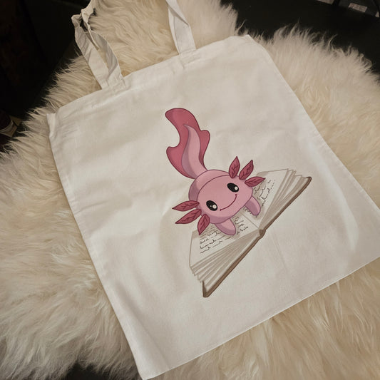 Totebag Axolotl book