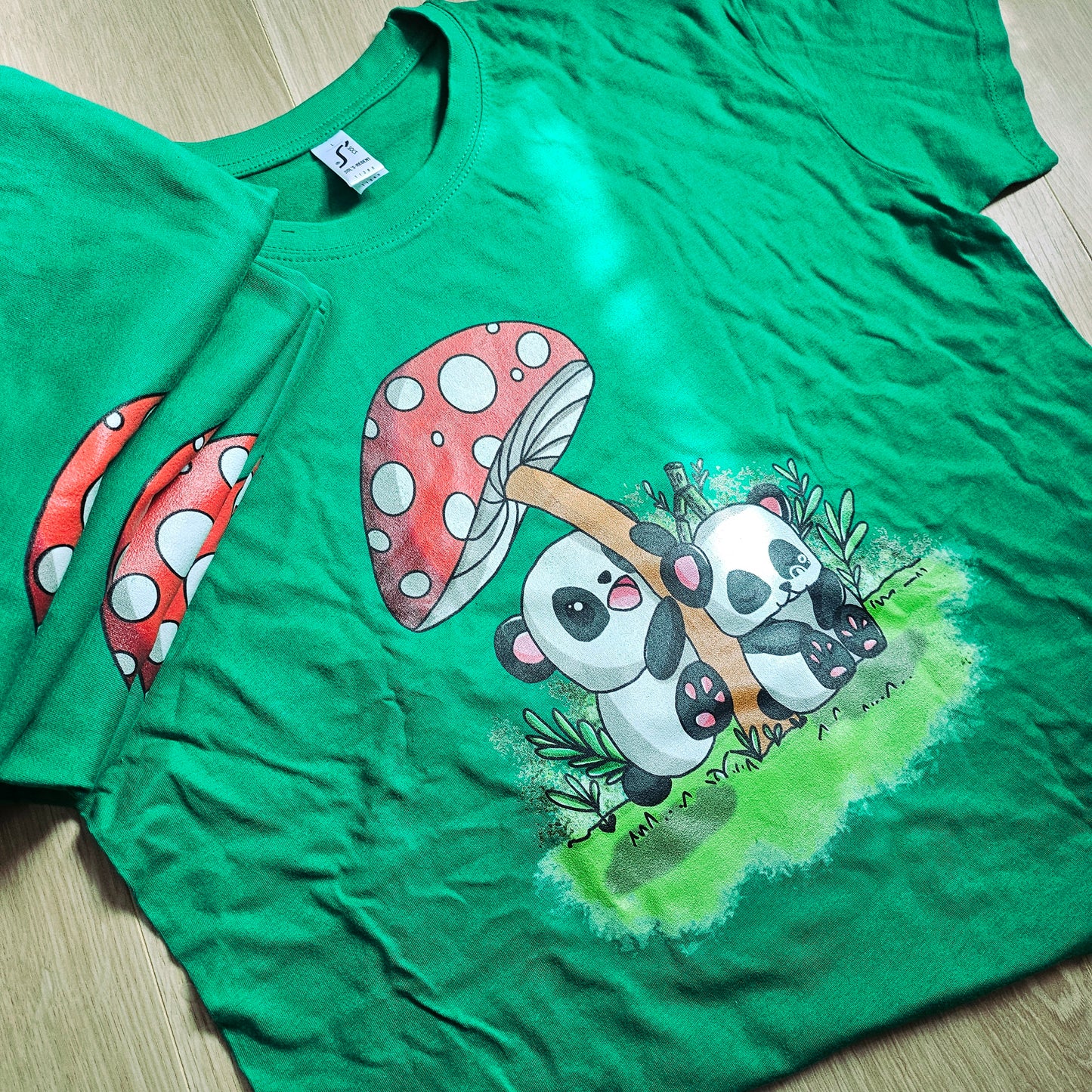 T-shirt Panda duo