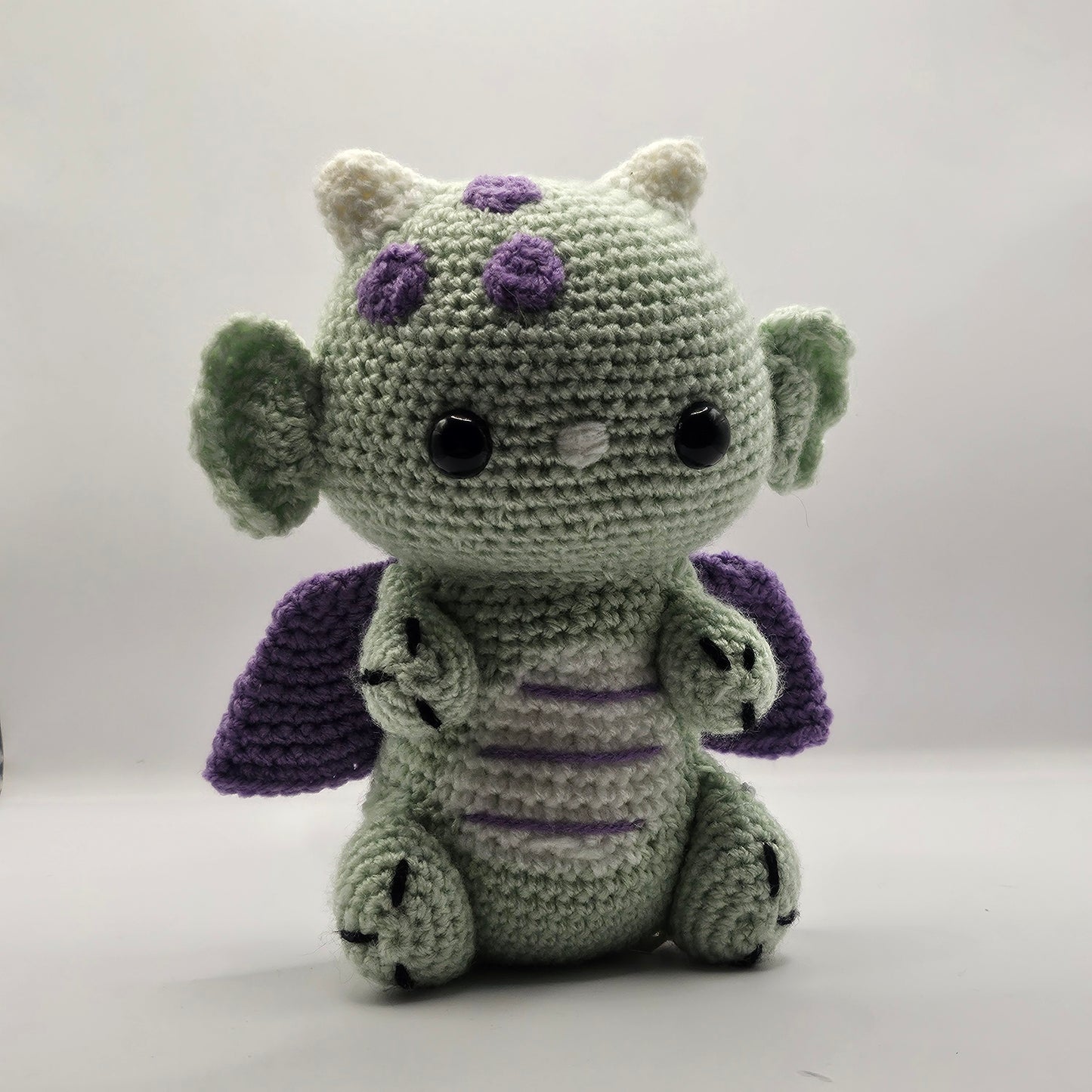 Crochet dragon green