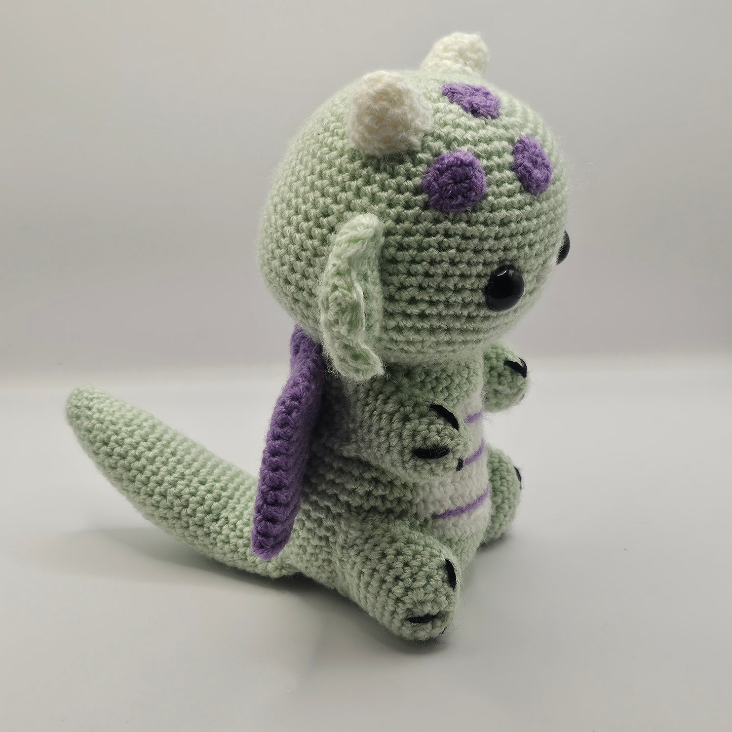 Crochet dragon green