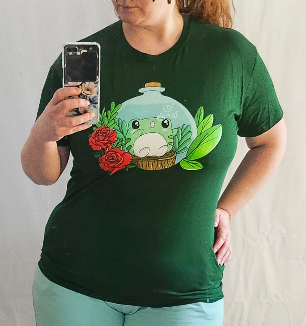 T-shirt bottle frog