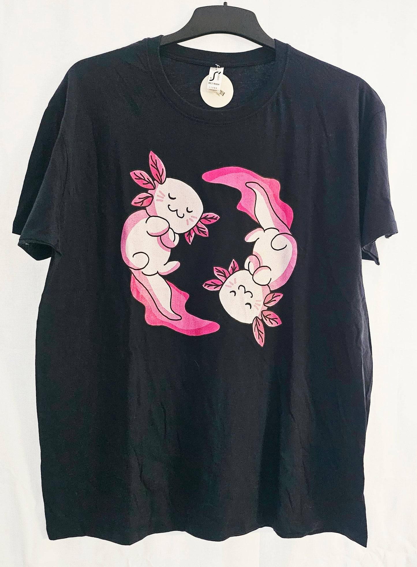 T-shirt Axolotl ying yang