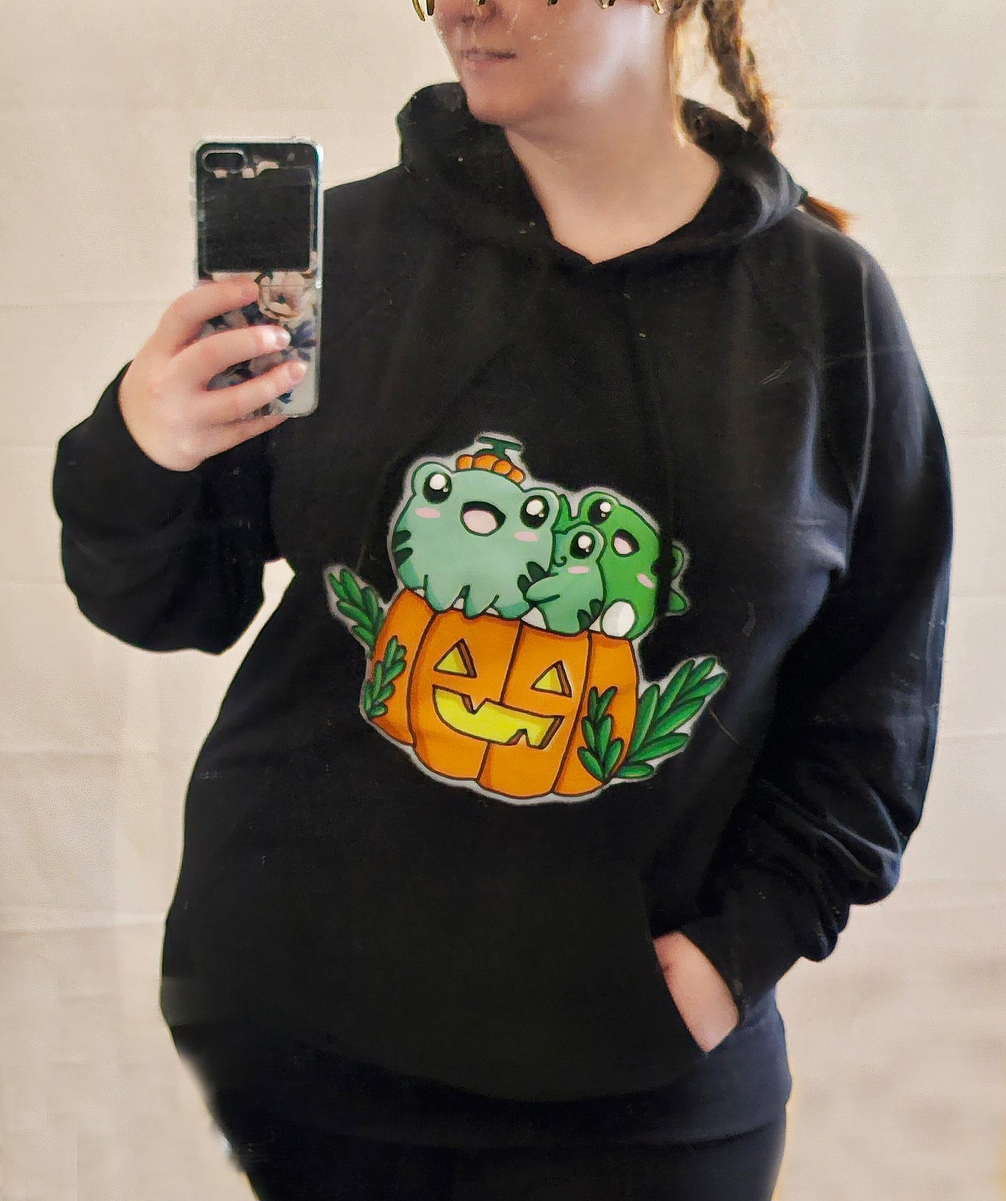 Hoodie Halloween frogs