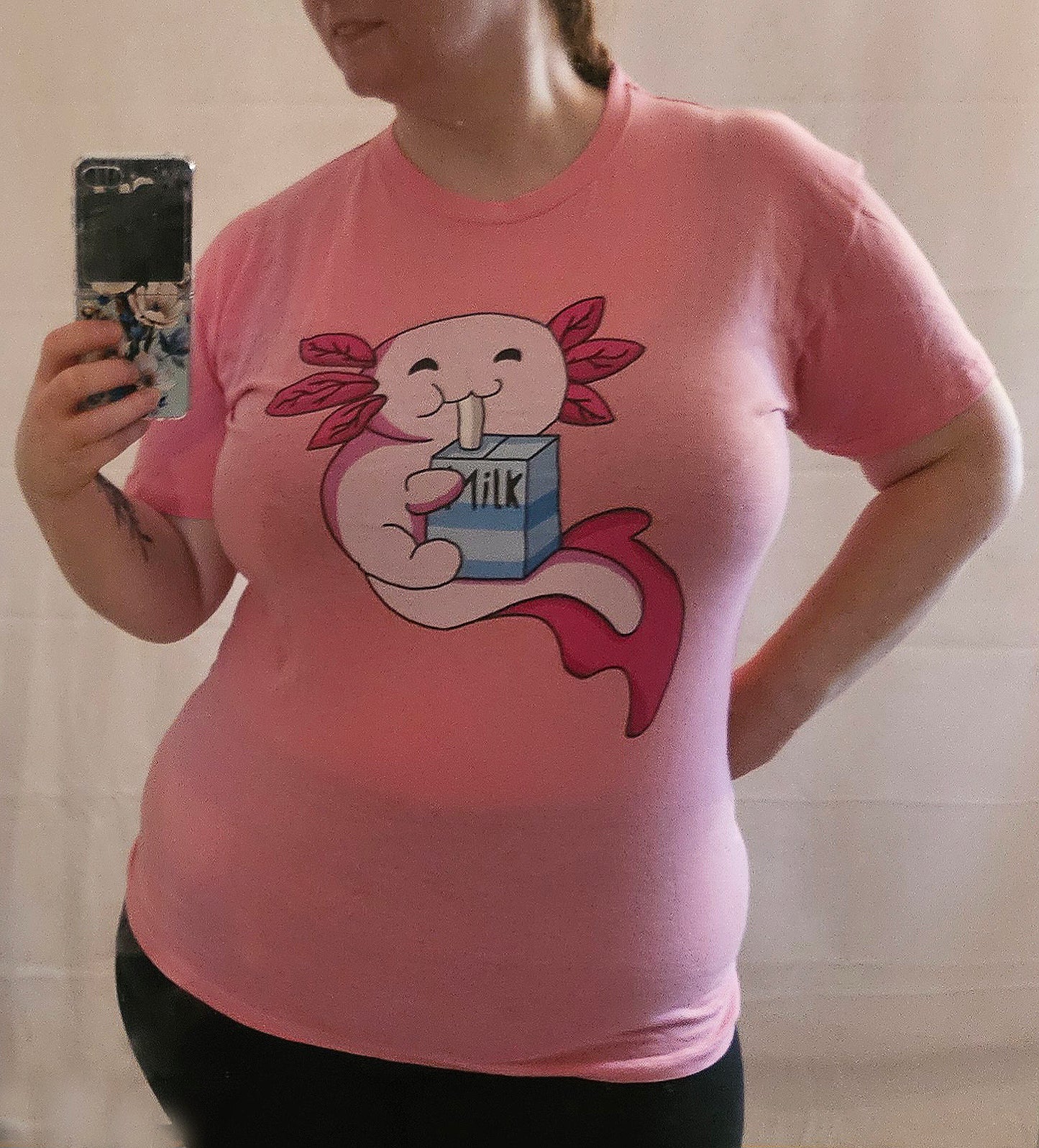 T-shirt Axolotl milk