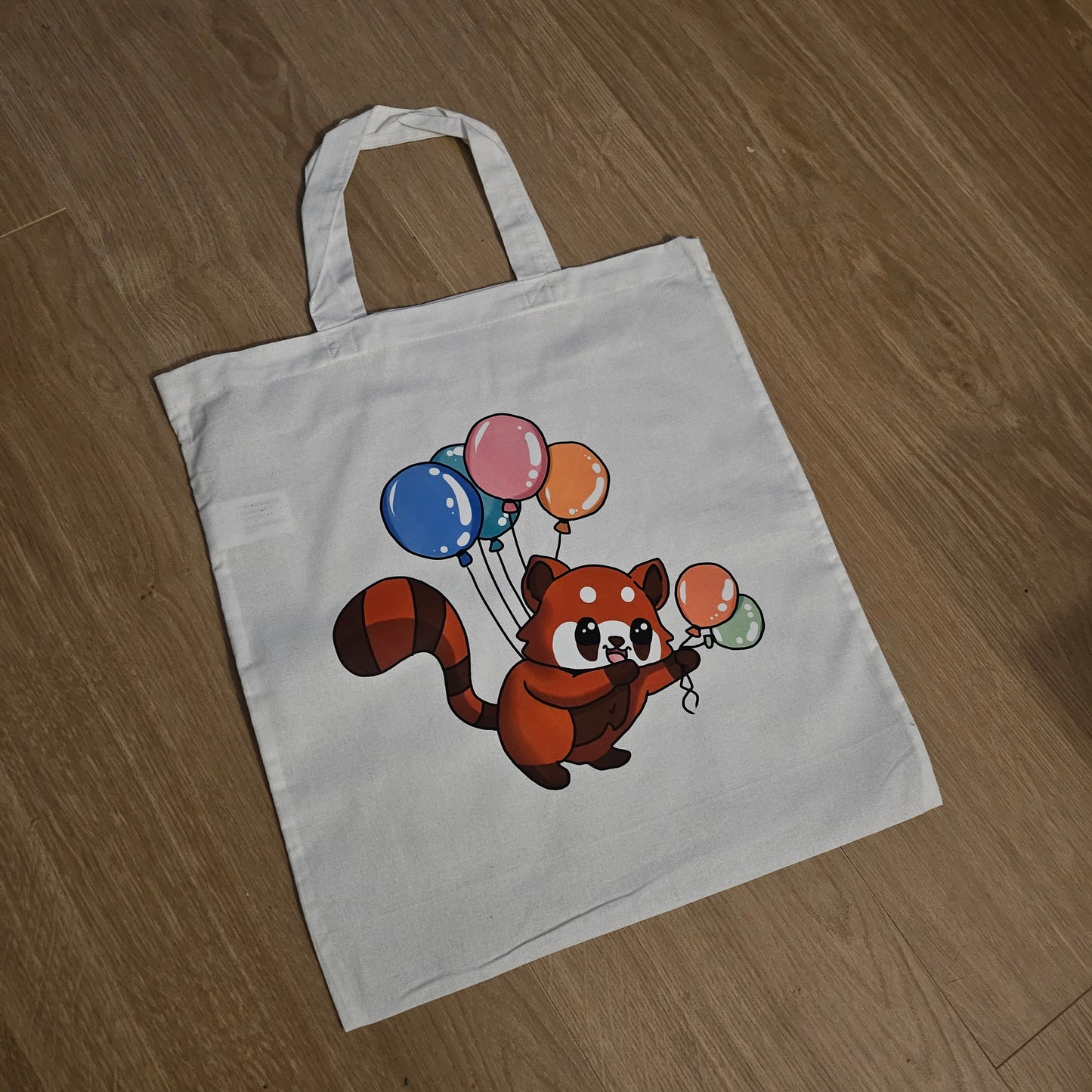 Totebag Red panda balloon