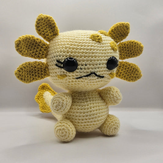 Crochet Axolotl yellow