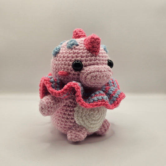 Crochet Dino pink