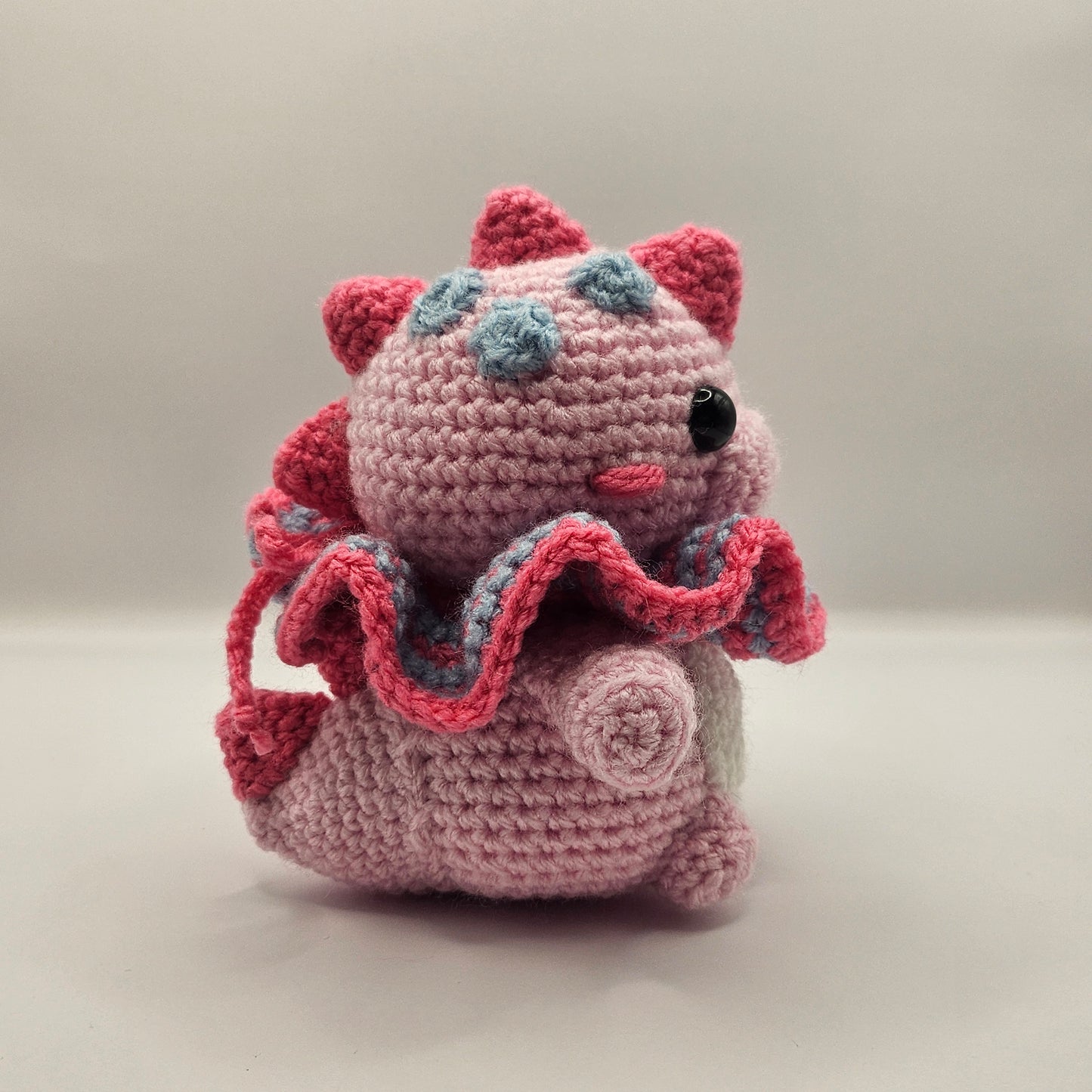 Crochet Dino pink