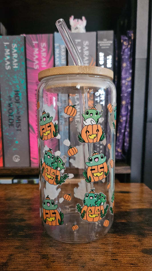 Tumbler Halloween frogs