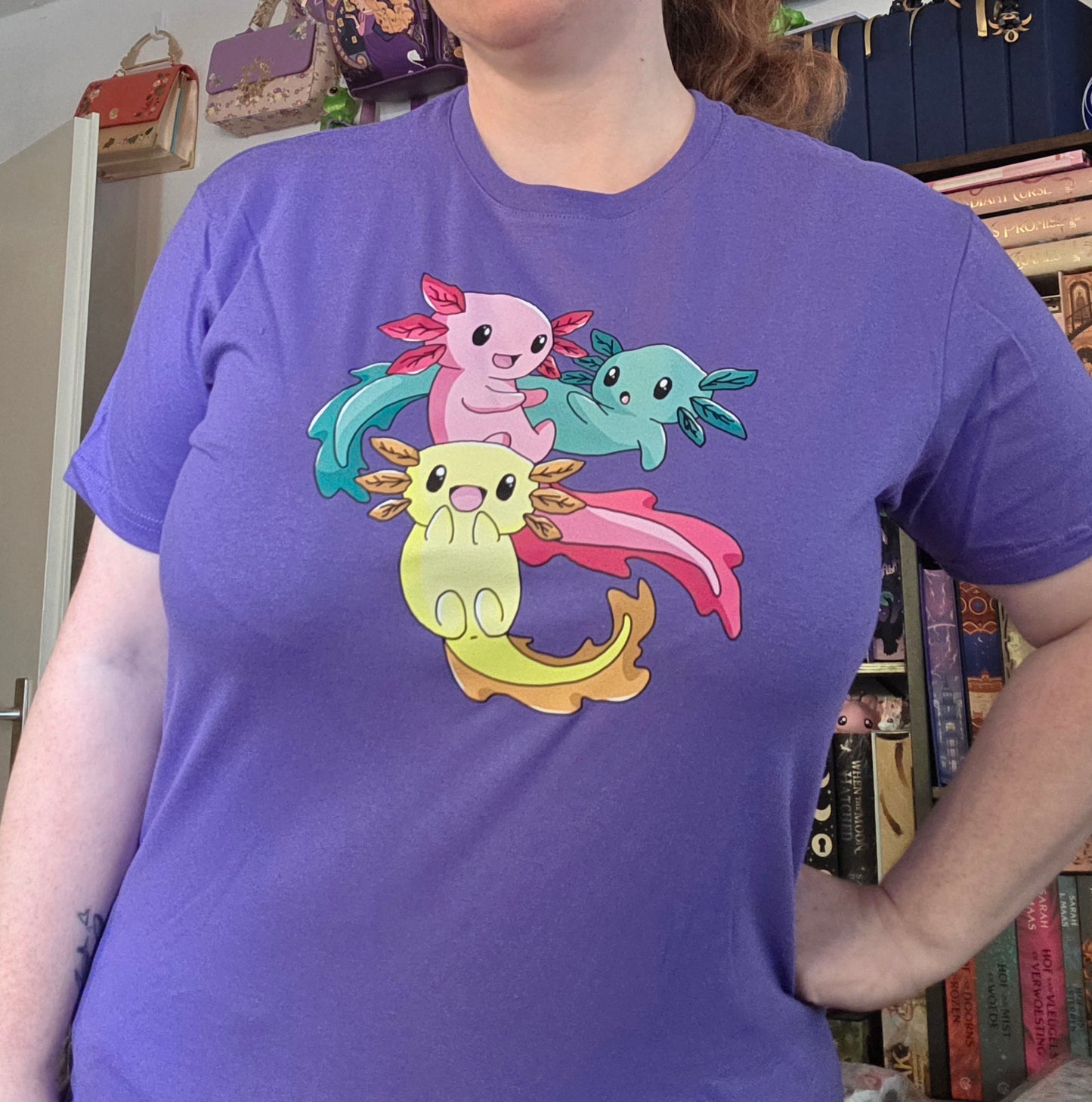 T-shirt Axolotl trio