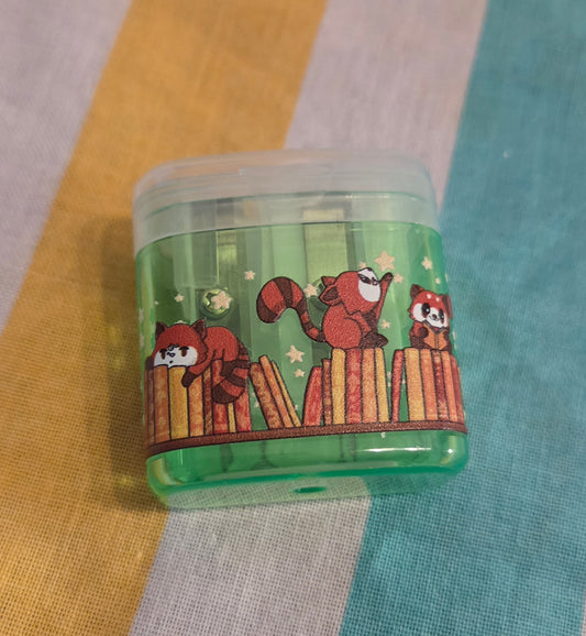 Green pencil sharpener