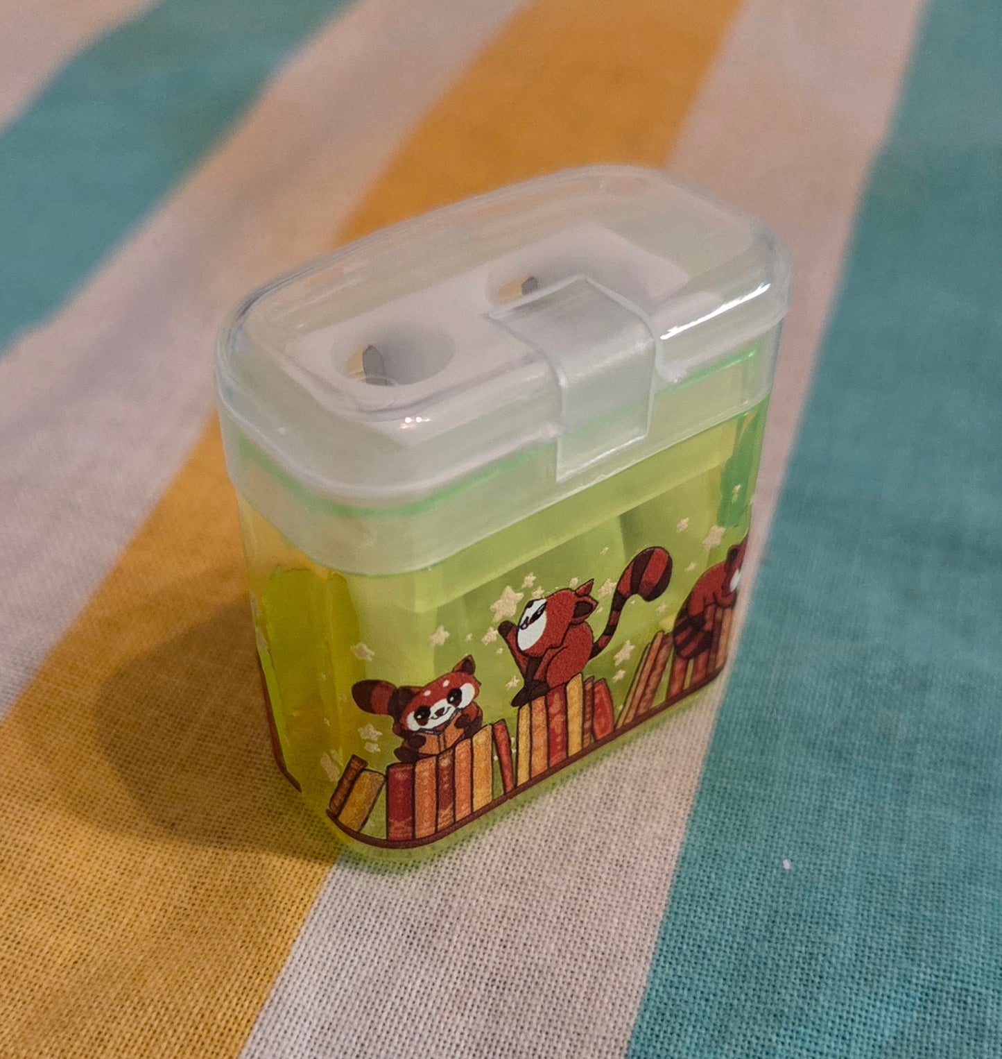 Yellow pencil sharpener