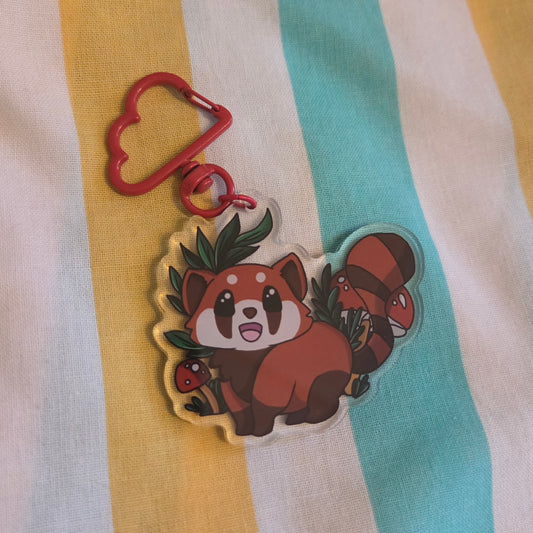 Acrylic keychain red panda