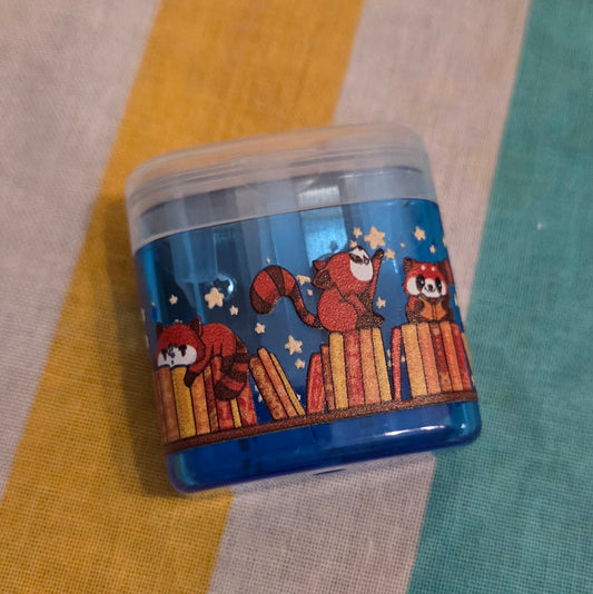 Blue pencil sharpener