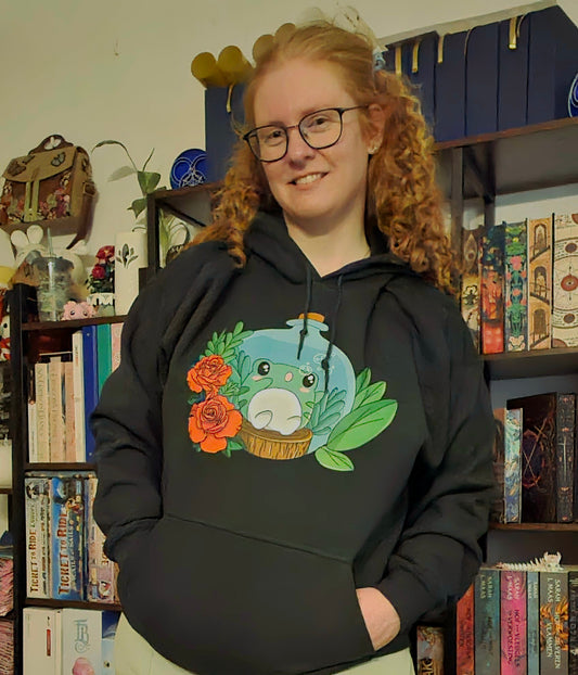 Hoodie bottle frog