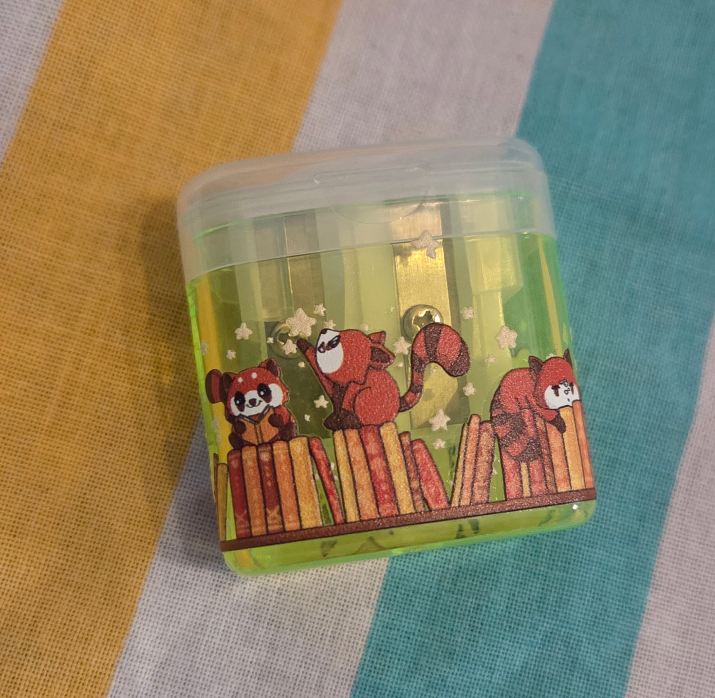 Yellow pencil sharpener