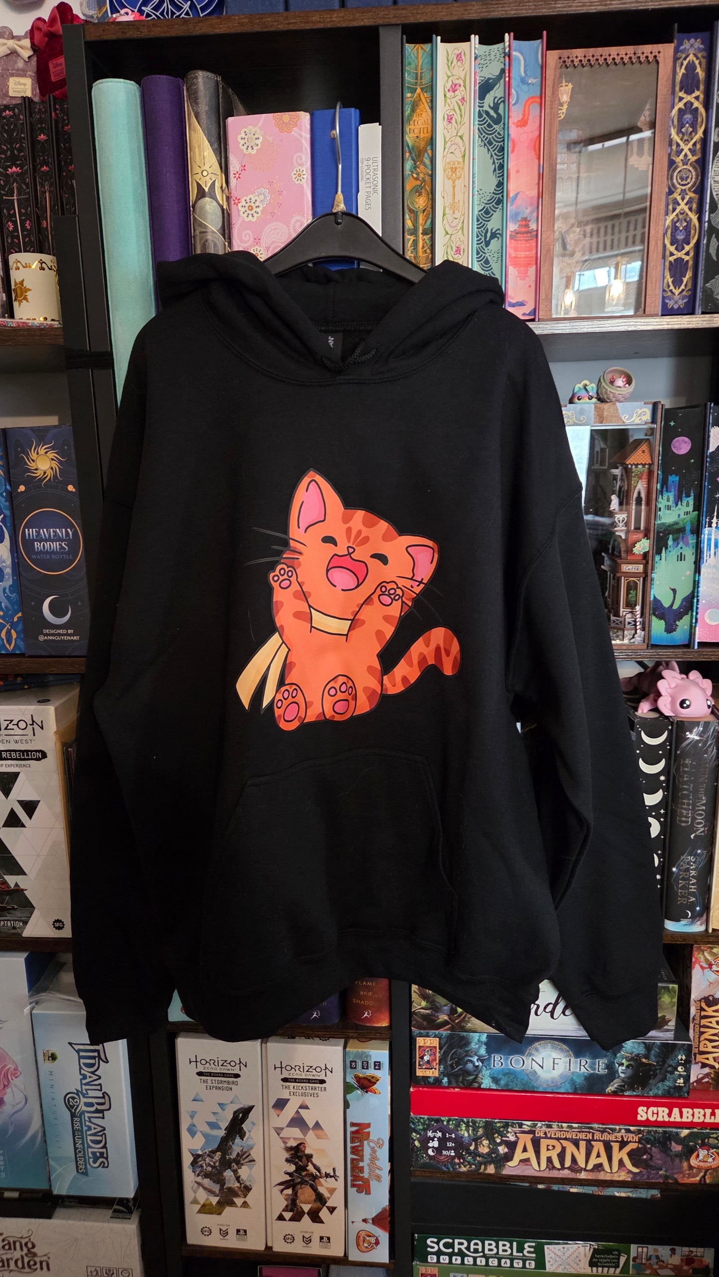Hoodie Red cat
