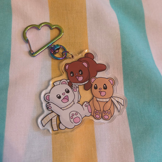 Acrylic keychain bears